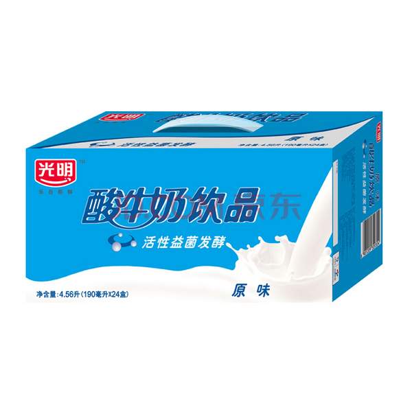 光明 酸奶酸牛奶饮品(原味)190ml*24盒38元 (需用券 )