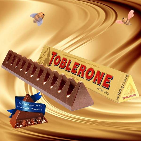 toblerone 瑞士三角 牛奶巧克力 100g*6条 36元 包邮