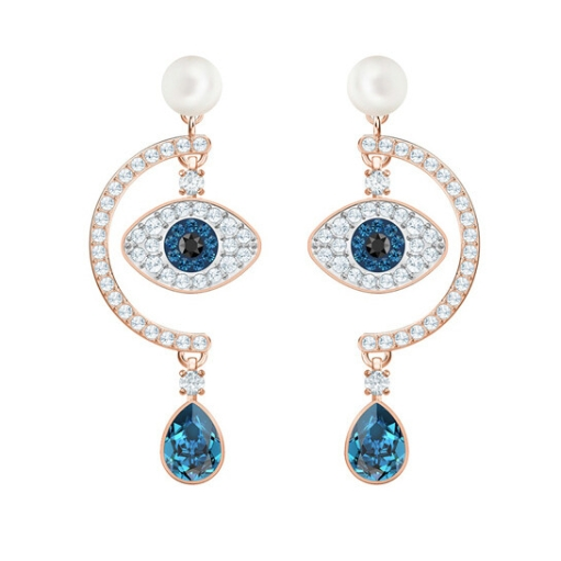 swarovski 施华洛世奇 duo evil eye 恶魔之眼 5425860 耳环 569元 包