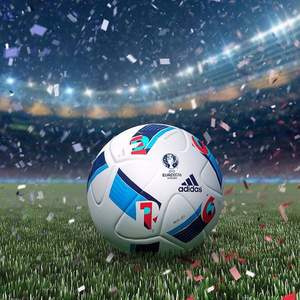 4折 adidas 阿迪达斯 EURO 2016 OMB 欧洲杯比赛足球 AO4857