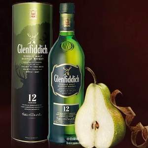 Glenfiddich 格兰菲迪 12年 单一麦芽威士忌 700ML*4瓶 ￥556包邮