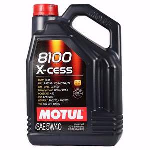 MOTUL 摩特机油 8100 X-CESS 5W40 全合成机油 5L装 