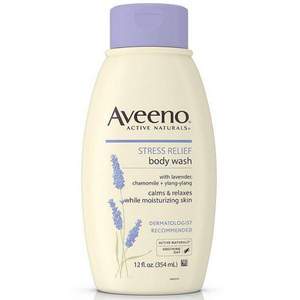 Aveeno 成人薰衣草舒緩鎮(zhèn)靜保濕沐浴露 354ml*3瓶 prime會(huì)員湊單免費(fèi)直郵