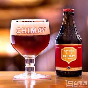 比利时进口，Chimay 智美 红帽 精酿啤酒 330ml*6瓶 