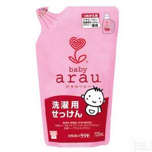 日本产，arau. 亲皙 婴幼儿洗衣液替换装 720ml*2袋 Prime凑单免费直邮含税