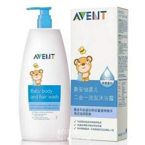 单品好价，飞利浦 AVENT 新安怡 婴儿二合一洗发沐浴露 400ml 