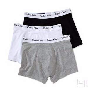 Calvin Klein 卡尔文·克莱恩 男士纯棉四角内裤 3支装 Prime会员凑单免费直邮