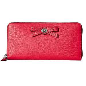 降10刀，COACH 蔻馳 Bow Turnlock Tie女士真皮錢(qián)包 新低2.8折$69.99