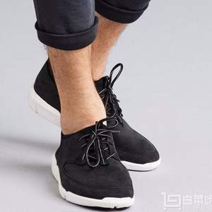 限43码，国内￥1119 17年新款 Clarks 其乐 男士三瓣底真皮休闲运动鞋 Prime会员免费直邮