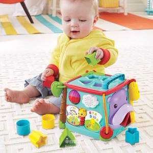 Fisher Price 費(fèi)雪 CMY28 探索學(xué)習(xí)六面盒（雙語）+湊單品