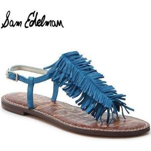 Sam Edelman 女士真皮夹趾凉鞋 新低$29.99