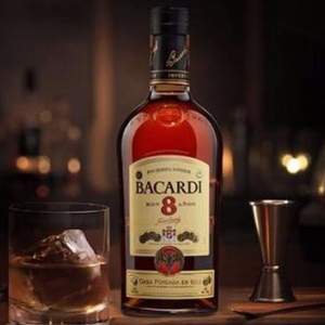 Bacardi 百加得 八年朗姆酒 1L*2瓶 