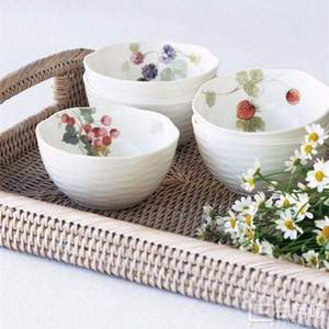 Narumi 鸣海 Lucy's Garden系列 11cm骨瓷碗5只装 96010-21902 Prime会员免费直邮含税