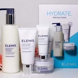 ELEMIS 艾丽美 保湿四件套装（玫瑰花瓣洁面200ml+玫瑰去角质磨砂50ml+保湿日霜20ml+细胞再生胶囊14粒）£29 .63 