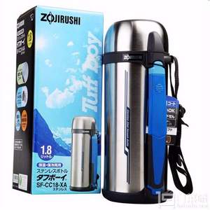 Zojirushi 象印 SF-CC18-XA 真空不锈钢户外旅行保温水壶1.8L+凑单品