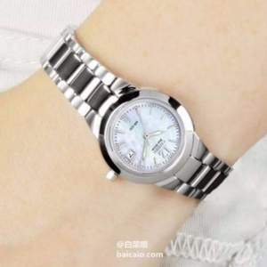 Citizen 西铁城 EW1670-59D 光动能珍珠贝母女表 新低$97