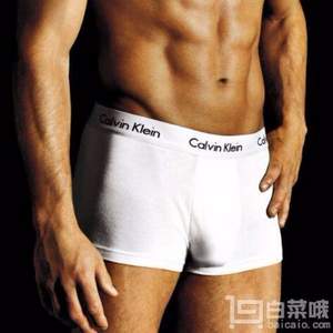 Calvin Klein 卡尔文·克莱恩 男士纯棉四角内裤 3支装  Prime会员凑单免费直邮