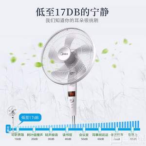 Midea 美的 FS40-17JRW 家用遙控變頻落地扇