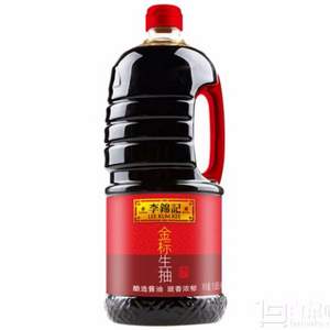 李锦记 金标生抽 一级酿造酱油 1.65L*7件