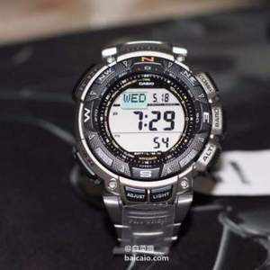 CASIO 卡西歐 PAG240T-7CR 鈦合金 三重感應太陽能戶外手表 金盒特價新低$104.99