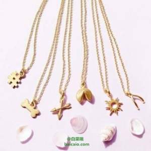 Dogeared 朵吉兒 銀質(zhì)鍍金#號吊墜項(xiàng)鏈 Prime會(huì)員湊單免費(fèi)直郵含稅