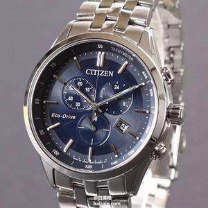 美国亚马逊：金盒特价 Citizen 西铁城 AT2141-52L 光动能三眼计时男表 新低$134.99