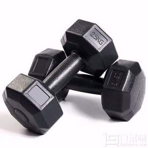 欣亞力 第三代級(jí)款黑色包膠啞鈴一對(duì)2.5kg*2只