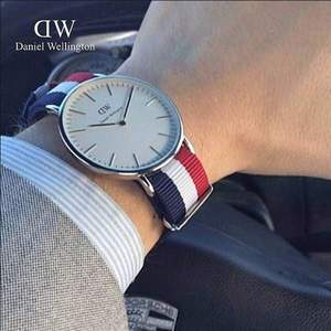 亚马逊海外购：Daniel Wellington 丹尼尔惠灵顿 0203DW Classic系列 男士彩带石英腕表