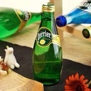 Perrier 巴黎水 法国进口 原味玻璃瓶 330ml*24瓶*2箱