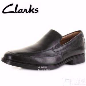 限UK7.5码，Clarks 其乐 Tilden Free男士真皮一脚蹬休闲鞋  Prime会员免费直邮