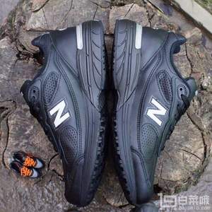 美产经典，New Balance 993 男士总统慢跑鞋MR993LBK 新低$65（需用码）