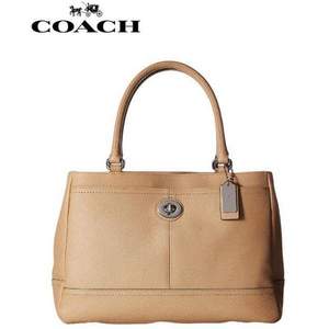COACH 蔻馳 女士Park真皮手提包 2色 史低$159.99 