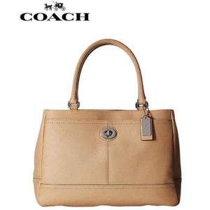 COACH 蔻驰 女士Park真皮手提包 2色 史低$159.99 