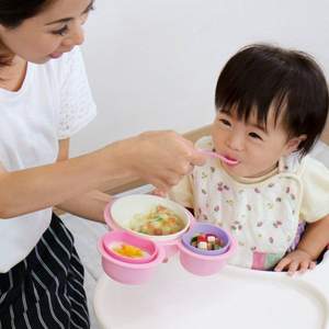 日本锦化成   单手可拿 婴儿辅食餐具套装 迪士尼米妮版Prime会员凑单免费直邮