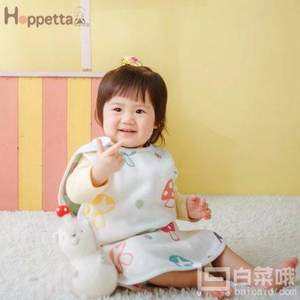 日本 Hoppetta 六层纱布蘑菇睡袋（0~3岁） 礼盒装 8878  Prime会员免费直邮