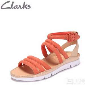 17年夏季款，Clarks 其乐 Tri Nyla 女士真皮休闲凉鞋 国内￥909 Prime会员免费直邮