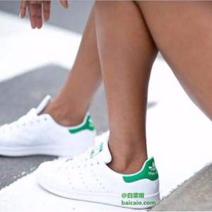 经典绿尾！adidas  阿迪达斯 Stan Smith 复古绿标小白鞋 M20605