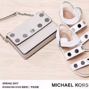 国内折后￥2000，17年新款Michael Michael Kors Rivington 女士铆钉链条单肩包 Prime会员凑单免费直邮含税