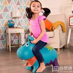 Prime會員鎮(zhèn)店之寶， B.toys  比樂 彈跳突擊小河馬 跳跳球
