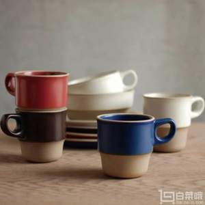 Kinto Time系列 可堆疊陶瓷馬克杯 300ml Prime會(huì)員湊單免費(fèi)直郵含稅