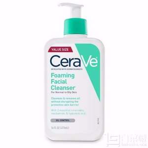 CeraVe 保濕泡沫潔面乳 473ml Prime會員湊單免費直郵含稅