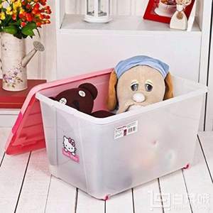 IRIS 愛麗思  HELLO KITTY 兒童衣物收納箱 KCC-550 46L*3個