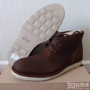 经典蜜蜡色，Clarks 其乐 Fayeman Hi 男士真皮短靴 直邮含税