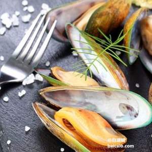 海鲜世家 新西兰原装进口熟冻原汁全壳 青口贝 1kg