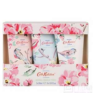 单件包邮，Cath Kidston 植物精华护手霜30ML*3只套装