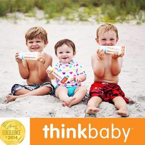 Thinkbaby 辛克宝贝 SPF50+ 儿童安全物理防晒乳 89ml*3件+凑单品 到手111.08元