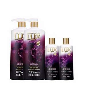 LUX 力士 精油香氛沐浴乳幽莲魅肤（750ml*2+180ml*2）*2套