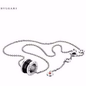 BVLGARI 宝格丽 Save The Children 慈善款 黑色陶瓷纯银吊坠项链 