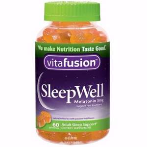 改善睡眠，Vitafusion 舒眠软糖60粒*3瓶 Prime会员凑单免费直邮含税