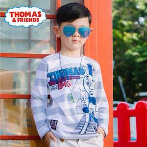 Thomas & Friends 托马斯和朋友 正版授权男童长袖纯棉T恤 2件 